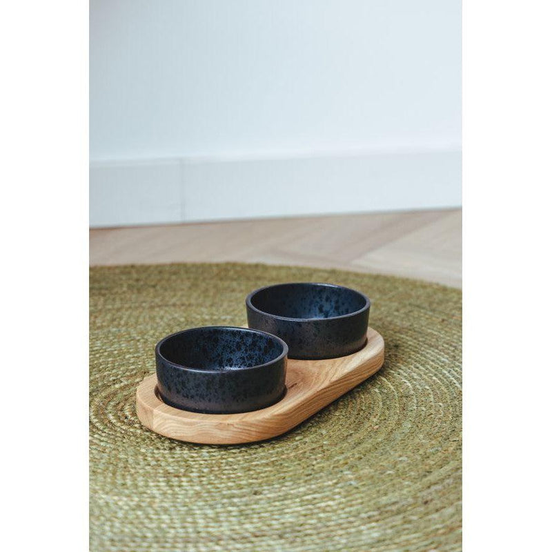 AVA | Premium Oak Dog Feeding Station-Ava bowls-Love My Hound