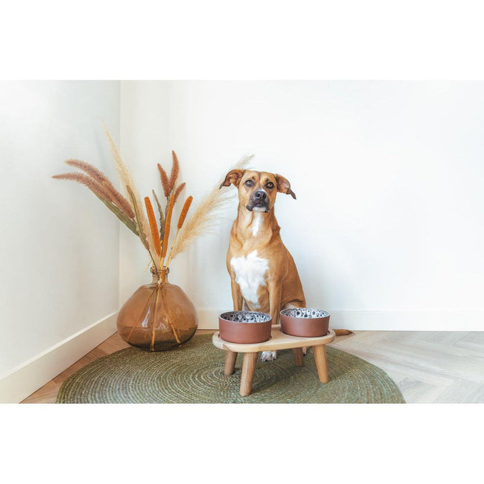 AVA | Premium Oak Dog Feeding Station-Ava bowls-Love My Hound