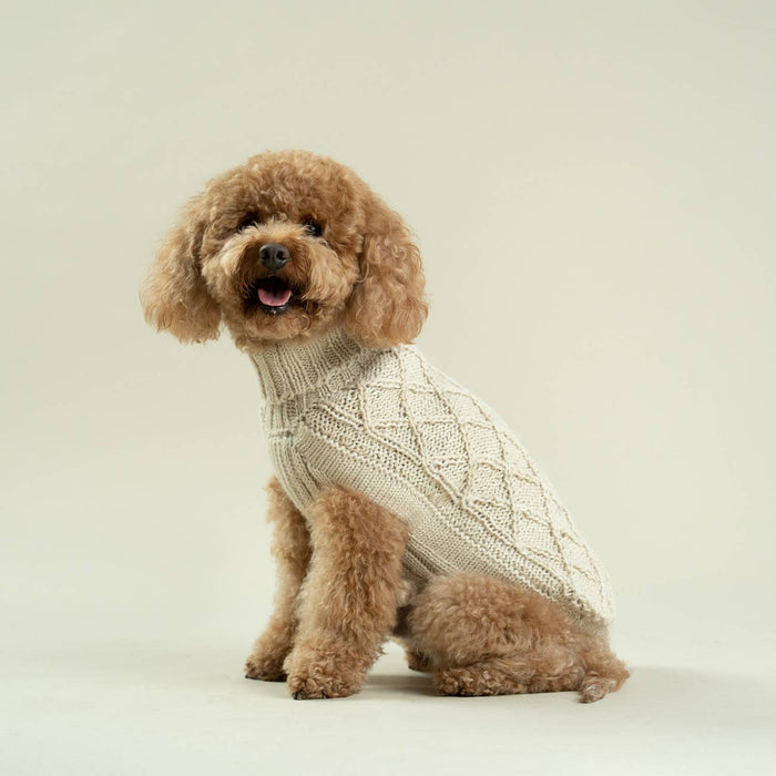 Alqo Wasi | Diamond Knit - Peruvian Alpaca Dog Jumper-Alqo Wasi-Love My Hound