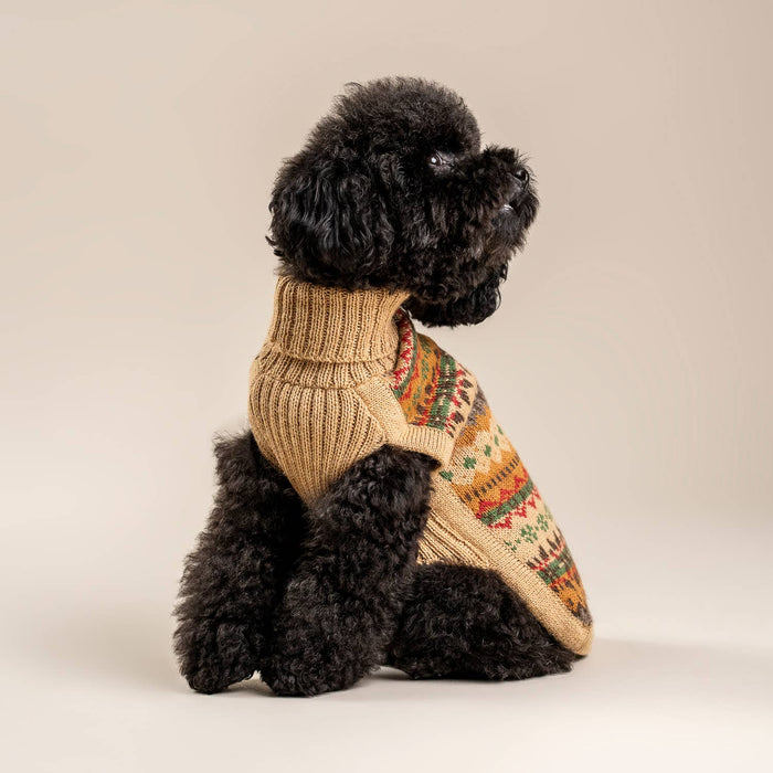 Alqo Wasi | Fair Isle Finn - Peruvian Alpaca Dog Jumper-Alqo Wasi-Love My Hound