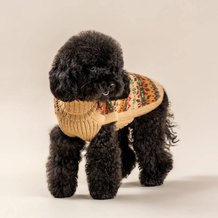 Alqo Wasi | Fair Isle Finn - Peruvian Alpaca Dog Jumper-Alqo Wasi-Love My Hound