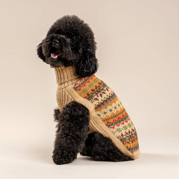 Alqo Wasi | Fair Isle Finn - Peruvian Alpaca Dog Jumper-Alqo Wasi-Love My Hound