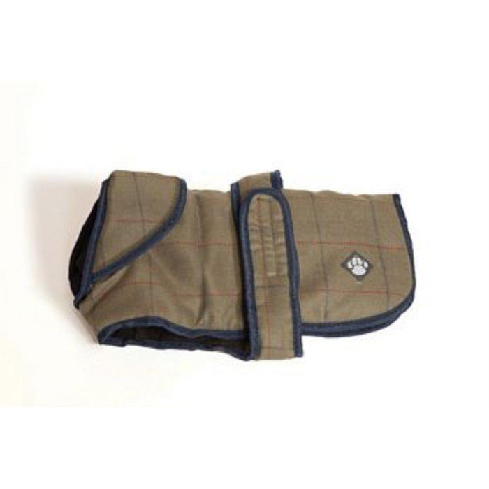 Danish Design - Showerproof Padded Dog Coat - Green Tweed-Danish Design-Love My Hound