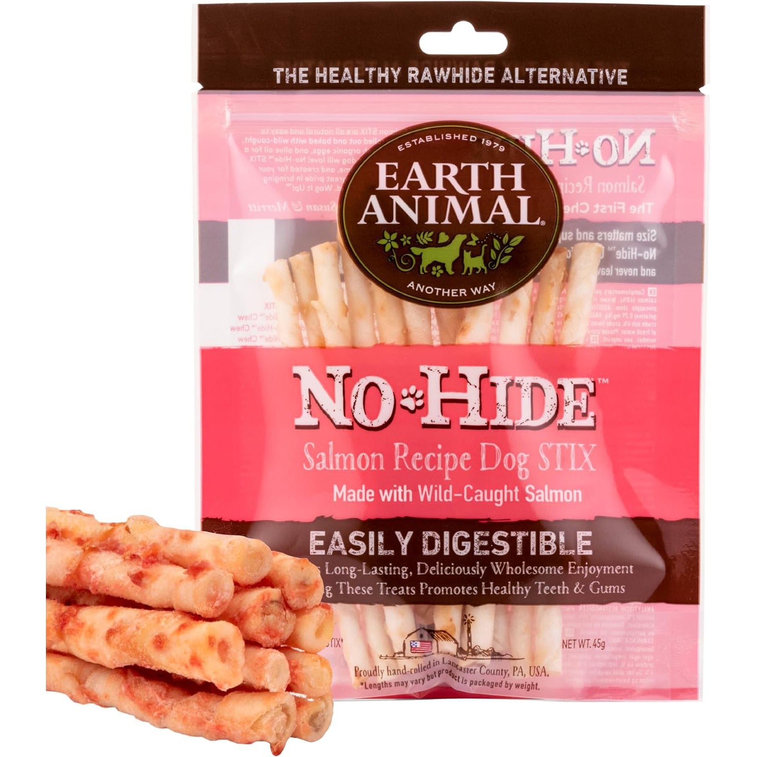 Earth Animal | No Hide Dog Chew Stix - Salmon-Earth Animal-Love My Hound