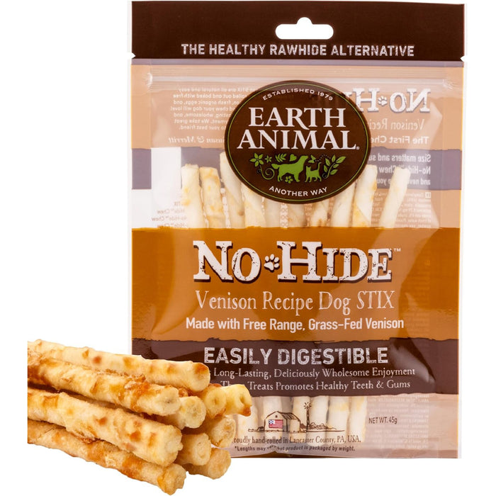 Earth Animal | No Hide Dog Chew Stix - Venison-Earth Animal-Love My Hound