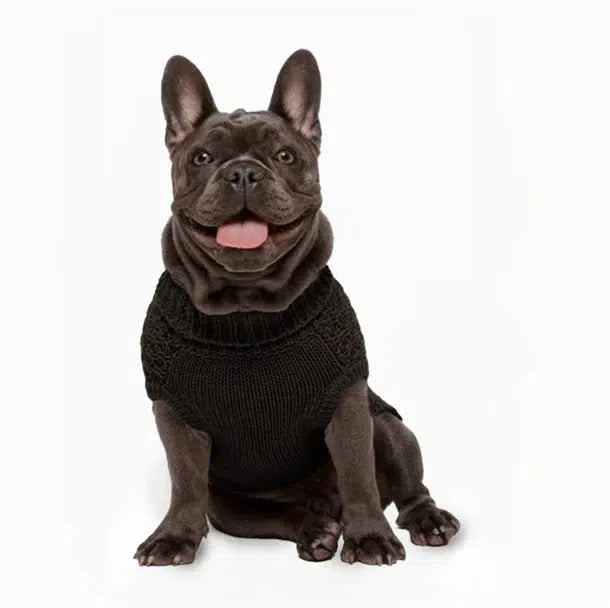 Fabdog | Super Chunky Dog Sweater Black-Fabdog-Love My Hound