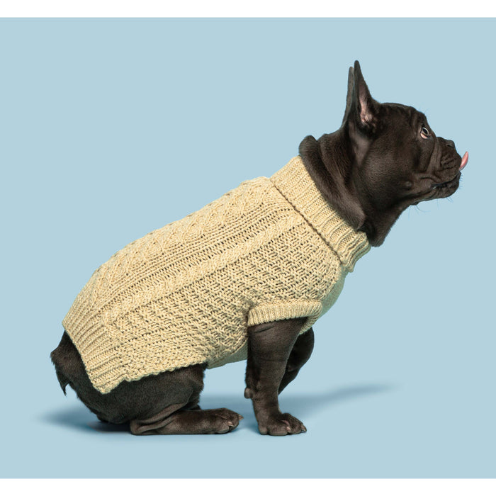 Fabdog | Super Chunky Dog Sweater Oatmeal-Fabdog-Love My Hound