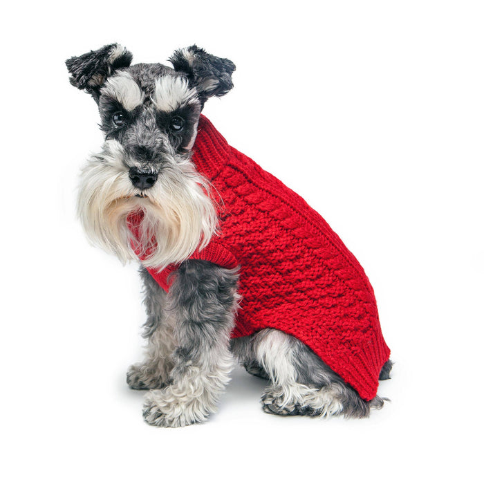 Fabdog | Super Chunky Dog Sweater Red-Fabdog-Love My Hound