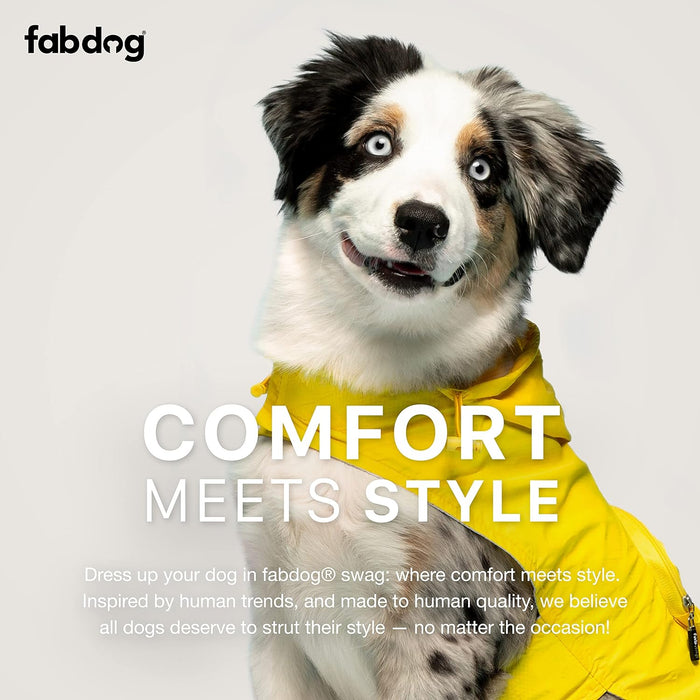 Fabdog | Yellow Packaway Dog Raincoat-Fabdog-Love My Hound