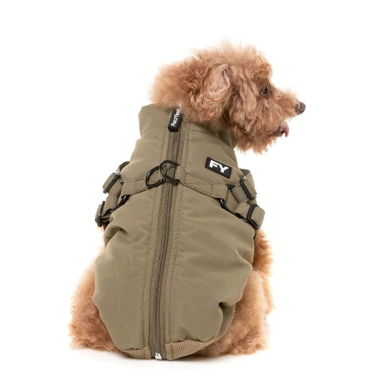 FuzzYard | Flash Harness Jacket - Khaki-FuzzYard-Love My Hound