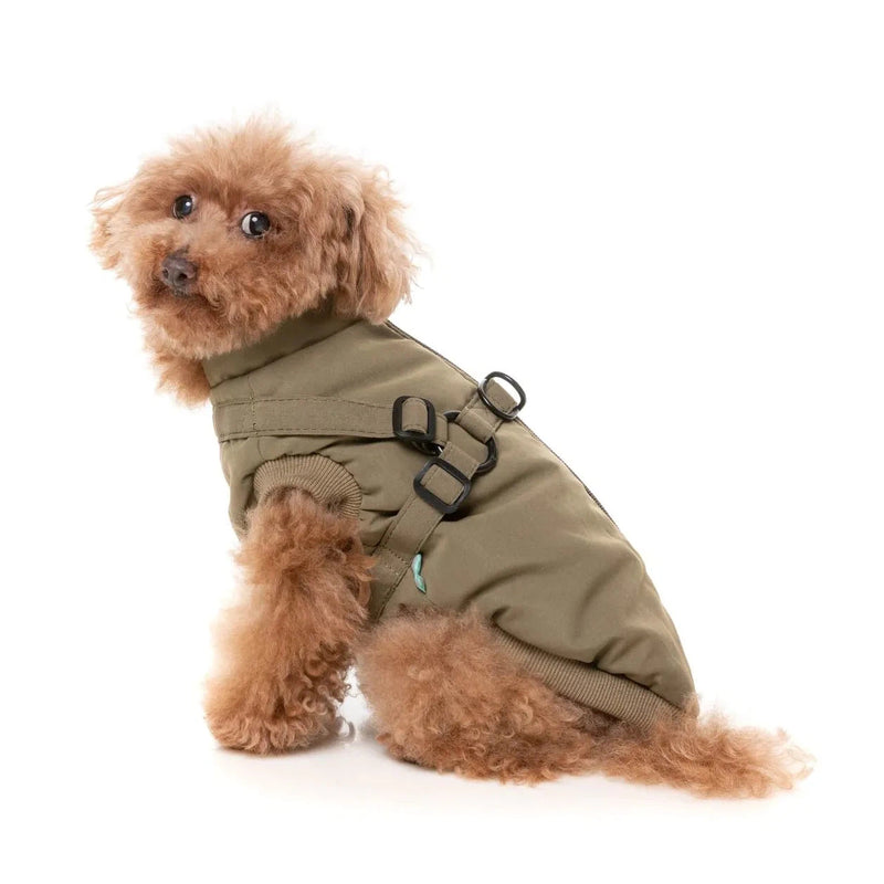 FuzzYard | Flash Harness Jacket - Khaki-FuzzYard-Love My Hound