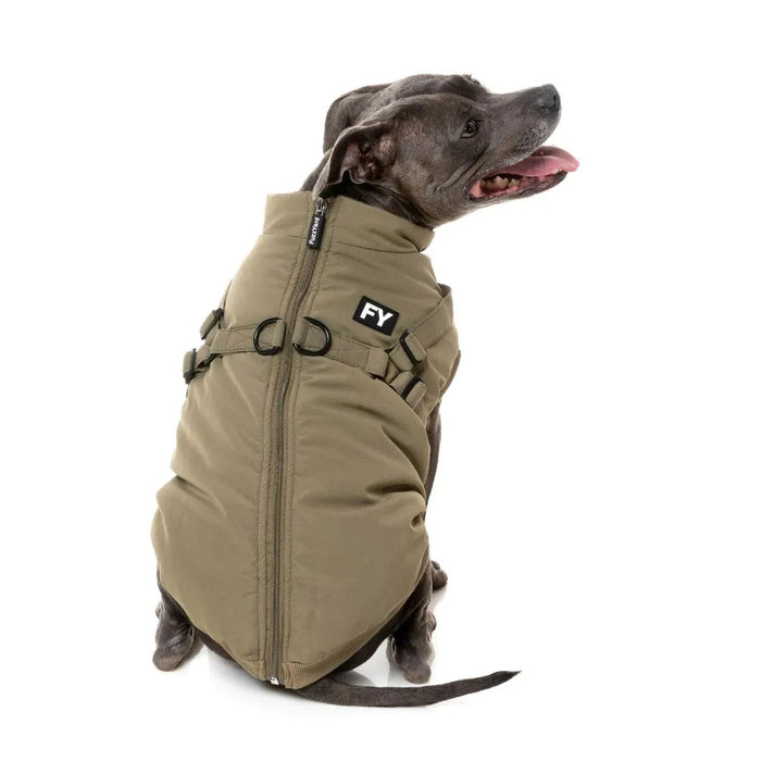 FuzzYard | Flash Harness Jacket - Khaki-FuzzYard-Love My Hound