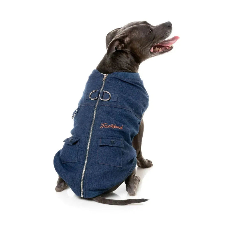 FuzzYard | Kojima Harness Jacket - Indigo-FuzzYard-Love My Hound