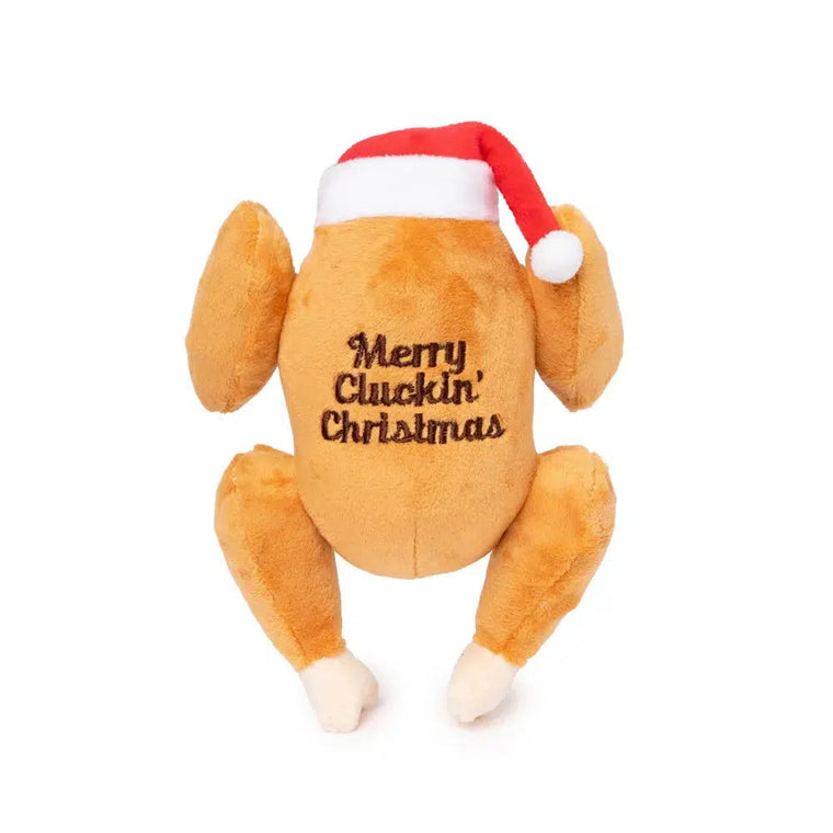 FuzzYard | Merry Cluckin' Christmas Turkey | Dog Toy