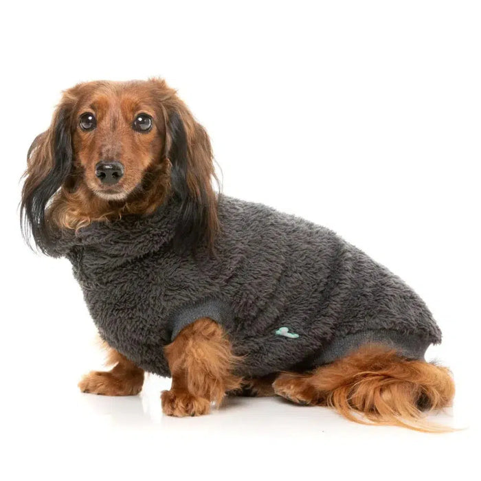 FuzzYard | Turtle Teddy Sweater - Carbon Black-FuzzYard-Love My Hound