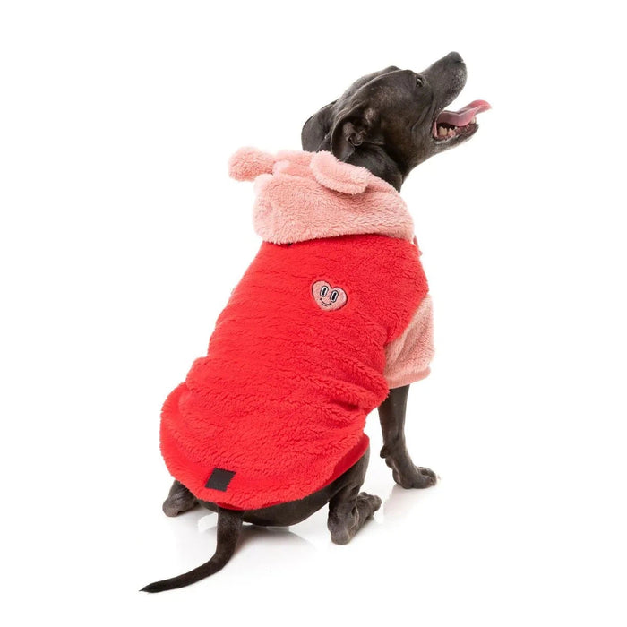 FuzzYard | Winnie Hoodie - Red-FuzzYard-Love My Hound