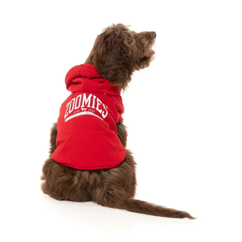 FuzzYard | Zoomies Hoodie - Red-FuzzYard-Love My Hound