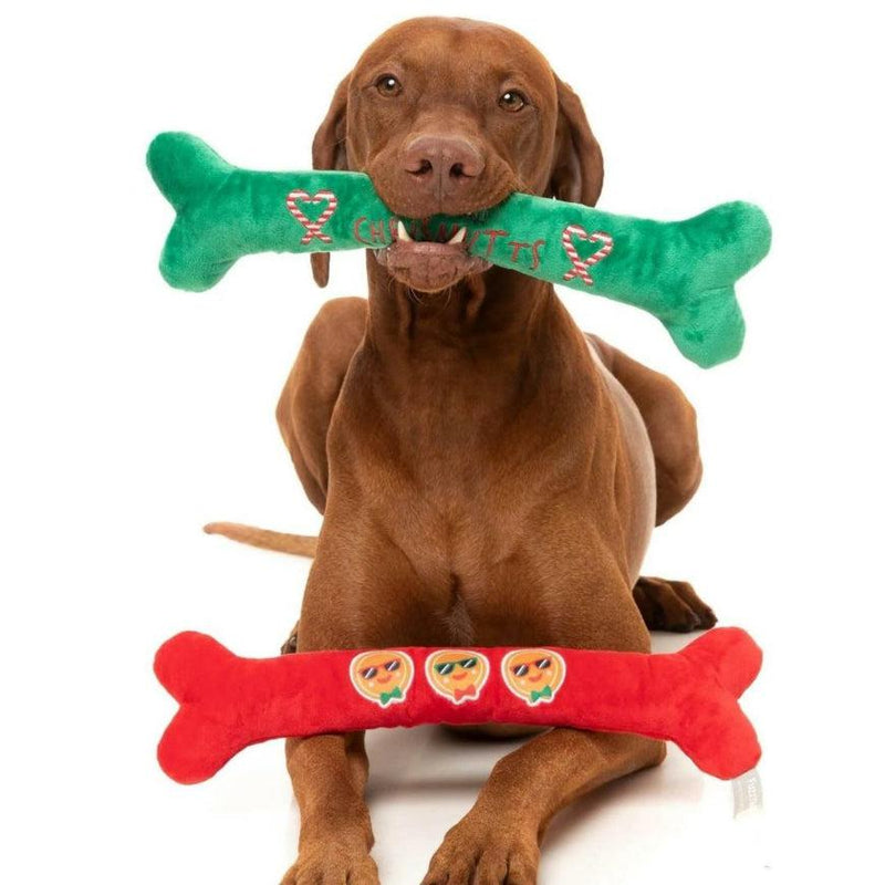 Fuzzyard | Merry Chrismutts- 2pk Bone Toy-FuzzYard-Love My Hound