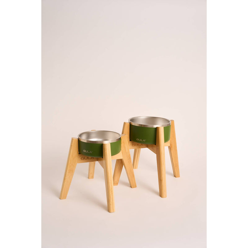 GULA | Bamboo Dog Bowl Stand-GULA-Love My Hound