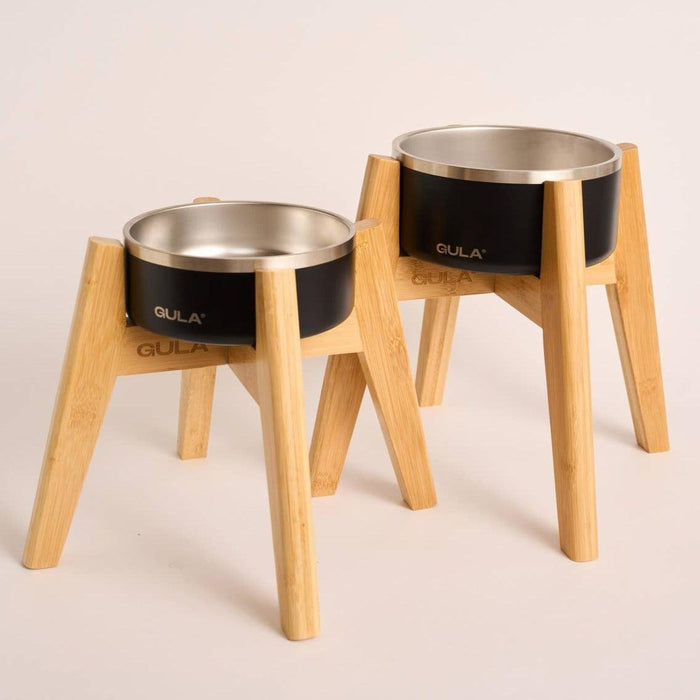 GULA | Bamboo Dog Bowl Stand-GULA-Love My Hound