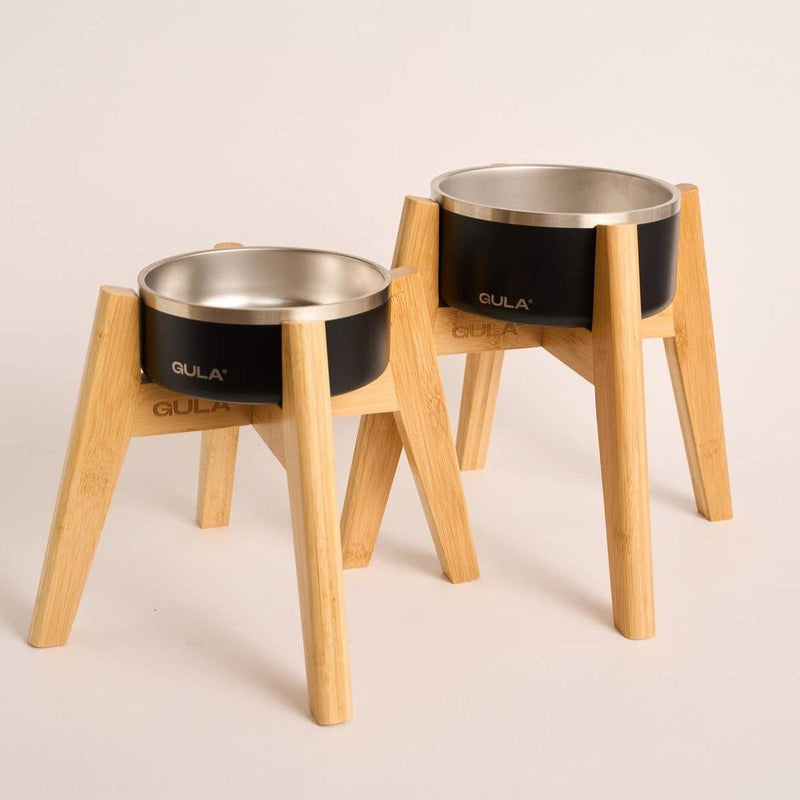 GULA | Bamboo Dog Bowl Stand-GULA-Love My Hound