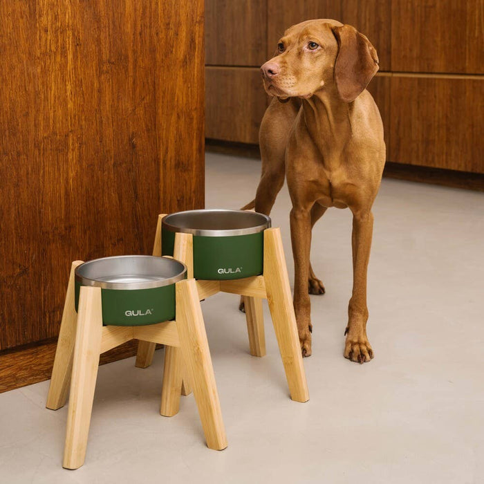 GULA | Bamboo Dog Bowl Stand-GULA-Love My Hound