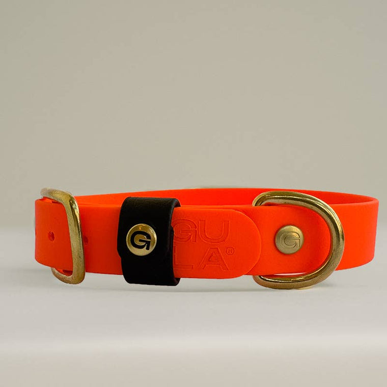 GULA | Biothane Dog Collar - Bright Orange