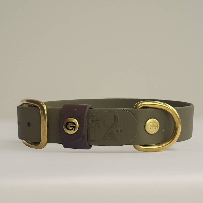 GULA | Biothane Dog Collar - Olive-GULA-Love My Hound