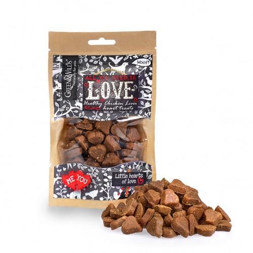 Green & Wilds | All You Need Is 'LOVE' Dog Treats - 100g-Green & Wilds-Love My Hound