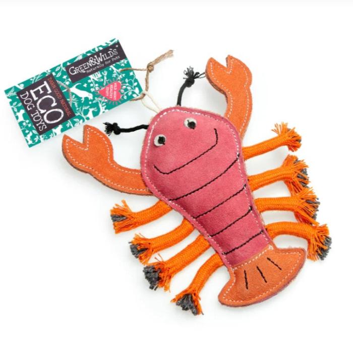 Green & Wilds | Larry the Lobster - Eco Dog Toy