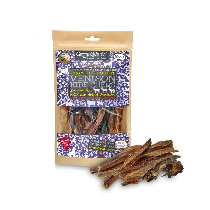 Green & Wilds | Venison Hide Chew Dog Treats 85g