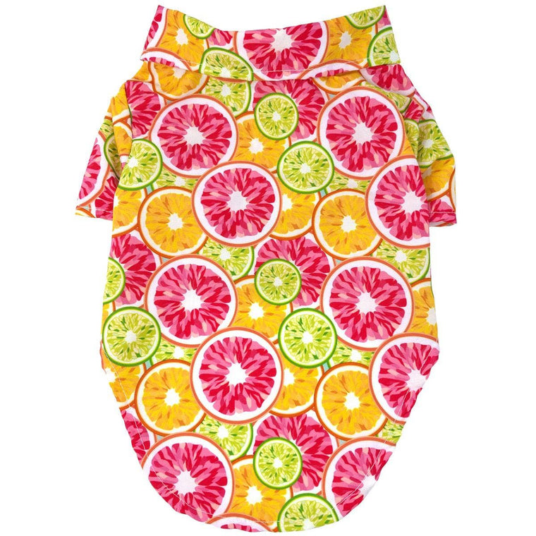 Hawaiian Camp Shirt - Citrus Slice