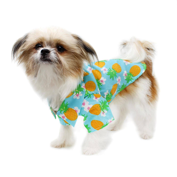 Hawaiian Camp Shirt - Pineapple Luau-Doggie Design-Love My Hound