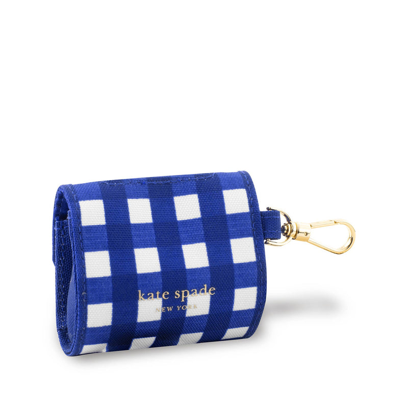 Kate Spade New York | Navy Gingham - Poop Bag Holder-Kate Spade New York-Love My Hound