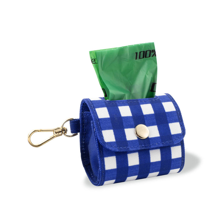 Kate Spade New York | Navy Gingham - Poop Bag Holder-Kate Spade New York-Love My Hound