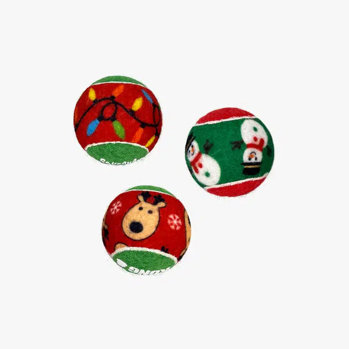 Kong | SqueakAir Christmas Balls - 6 Pk Medium-Kong-Love My Hound