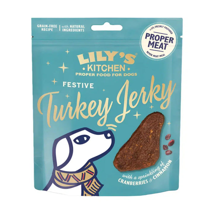 Lily's Kitchen - Festive Turkey Jerky - 70g-Lily's Kitchen-Love My Hound