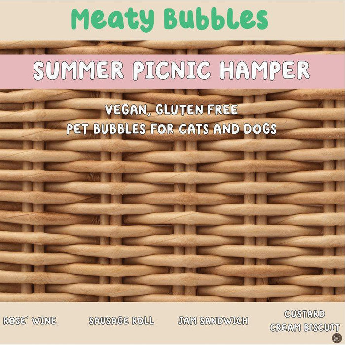 Meaty Bubbles | Summer picnic box 4 x 150ml English picnic flavours-Meaty Bubbles-Love My Hound