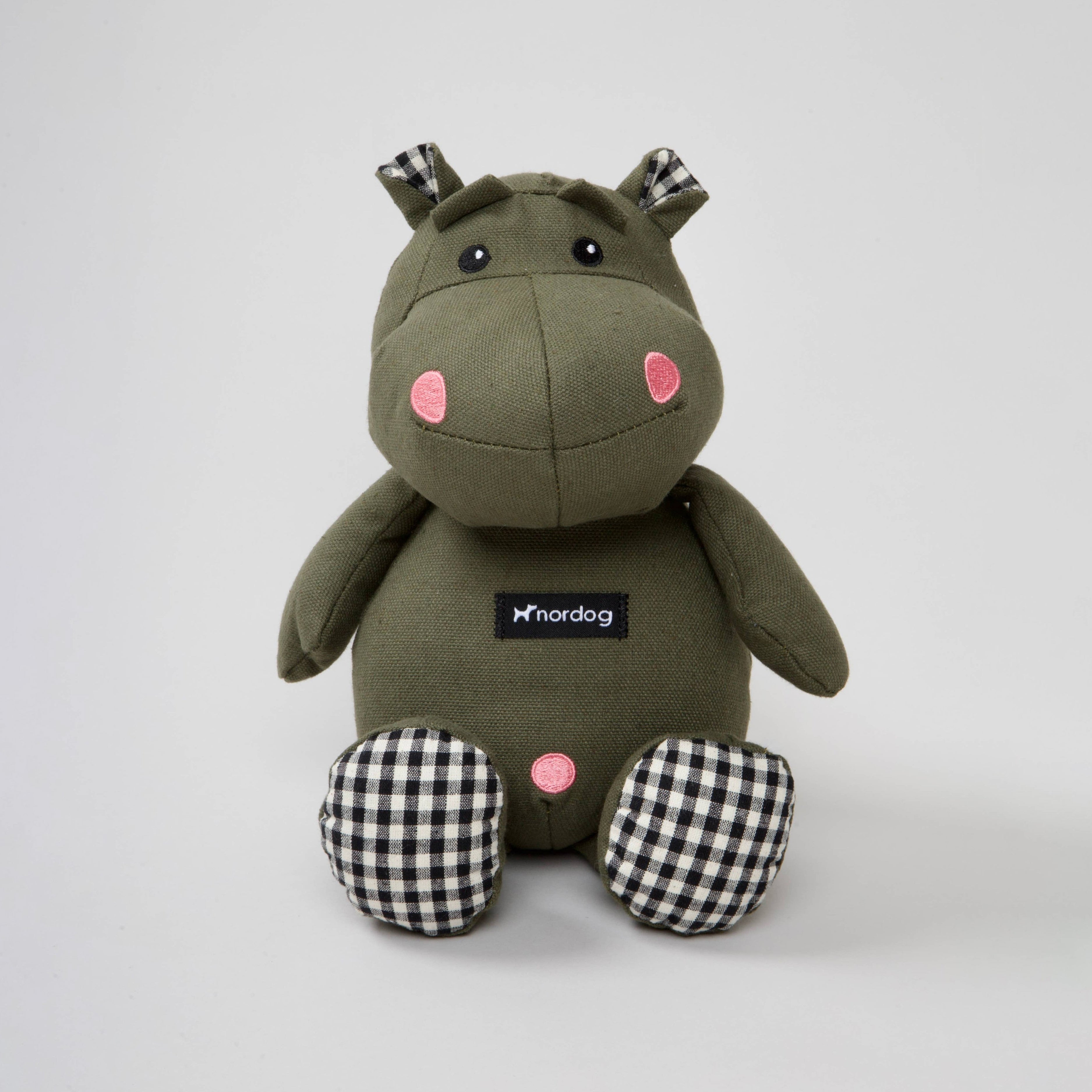 Nordog | Henny The Hippo Olive - Plush Dog Toy-Nordog-Love My Hound