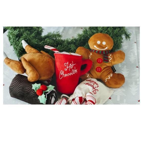 P.L.A.Y - Christmas Roast Turkey - Plush Dog Toy-P.L.A.Y-Love My Hound