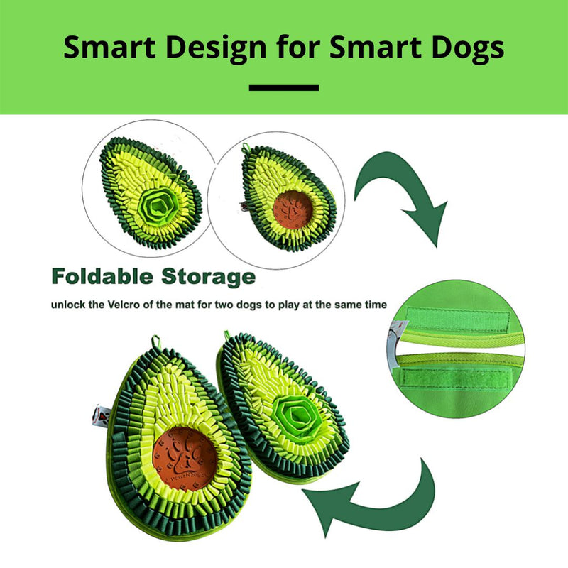 PawsNDogz | Delicious Avocado™ Anti-Bite Snuffle Mat | Challenge Level 3-PawzNDogz-Love My Hound