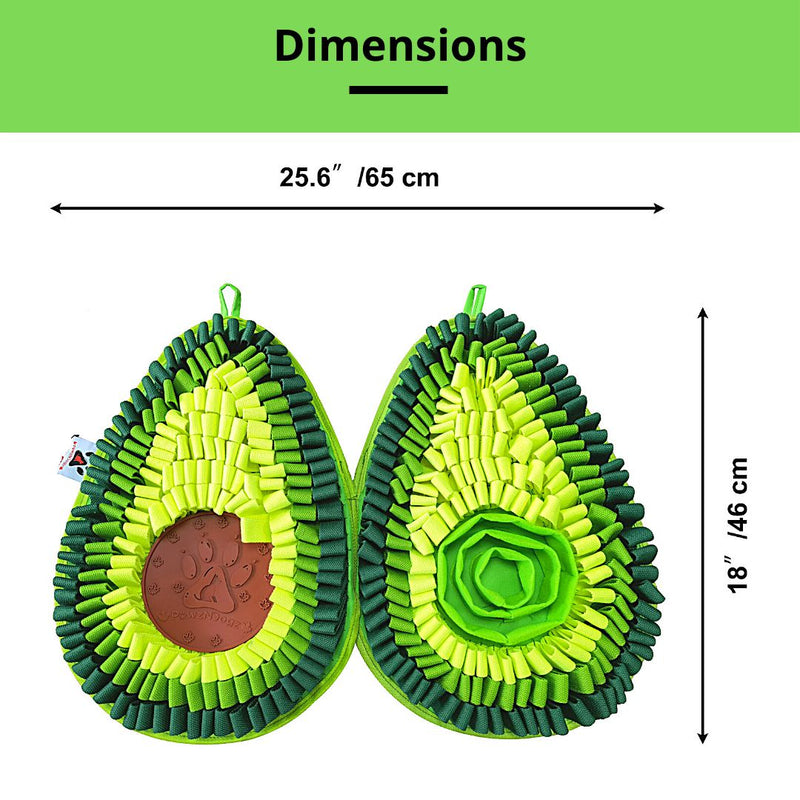 PawsNDogz | Delicious Avocado™ Anti-Bite Snuffle Mat | Challenge Level-PawzNDogz-Love My Hound