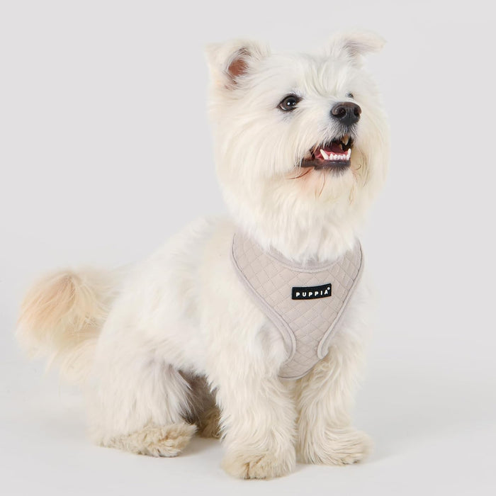 Puppia | Irvin Quilted Dog Harness (A) - Cream-Puppia-Love My Hound