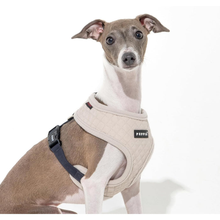 Puppia | Irvin Quilted Dog Harness (A) - Cream-Puppia-Love My Hound