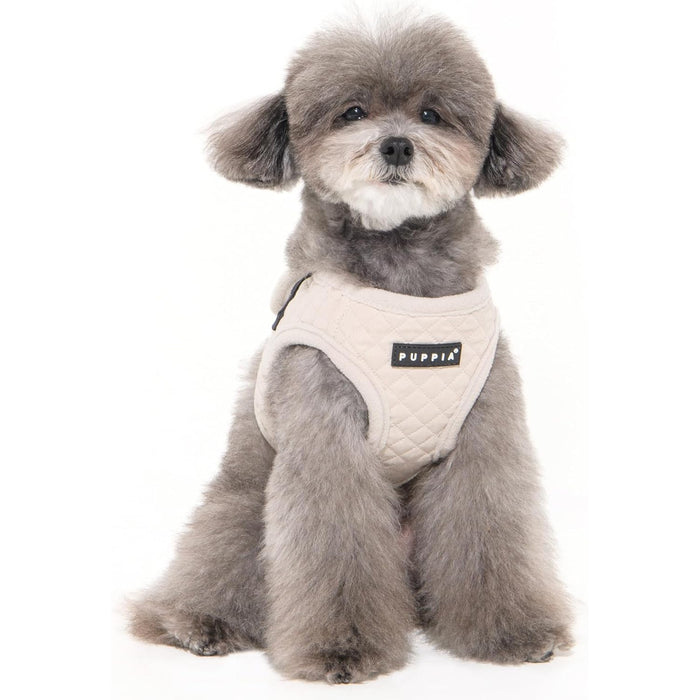 Puppia | Irvin Quilted Dog Harness (B) - Cream-Puppia-Love My Hound