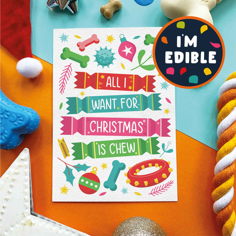 Scoff Paper | All I Want For Christmas - Edible Christmas Card