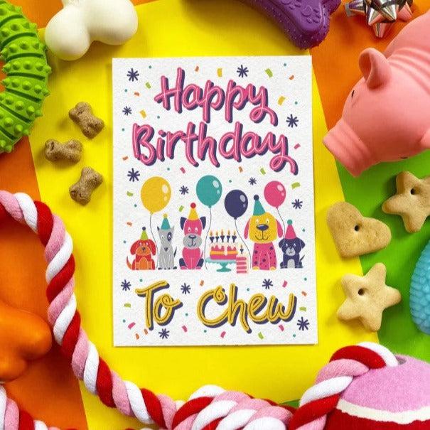 Scoff Paper - Happy Birthday To Chew - Edible Birthday Card-Scoff Paper-Love My Hound