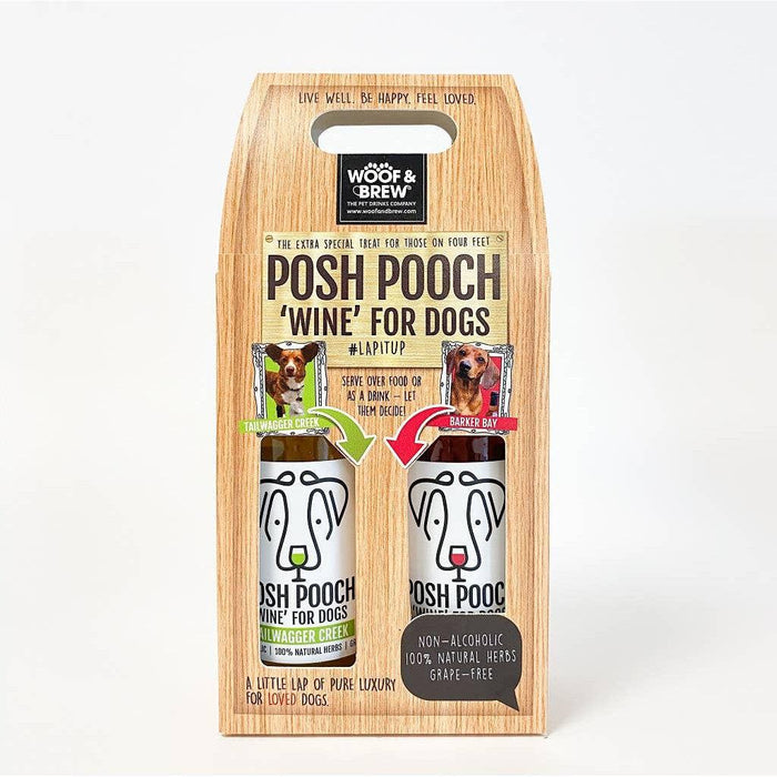 WOOF&BREW | Posh Pooch - Dog Wine Treat Duo Pack-WOOF&BREW LTD-Love My Hound