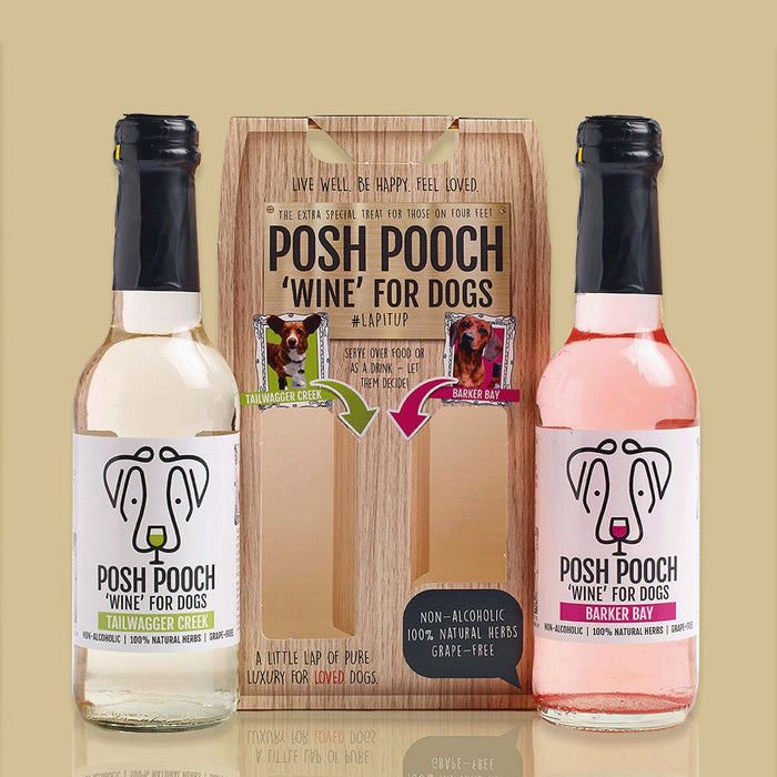 WOOF&BREW | Posh Pooch - Dog Wine Treat Duo Pack-WOOF&BREW LTD-Love My Hound