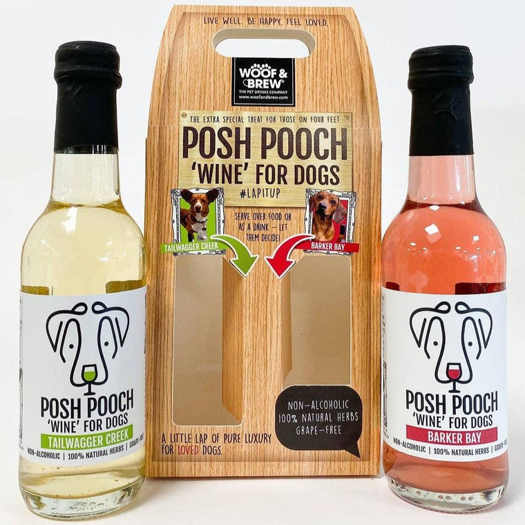 WOOF&BREW | Posh Pooch - Dog Wine Treat Duo Pack